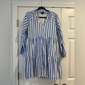 J. Crew Blue and White dress